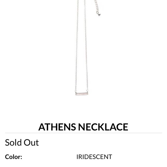 Athens Iridescent Bar Necklace ⭐️$18 if bundled⭐️ - Picture 3 of 4